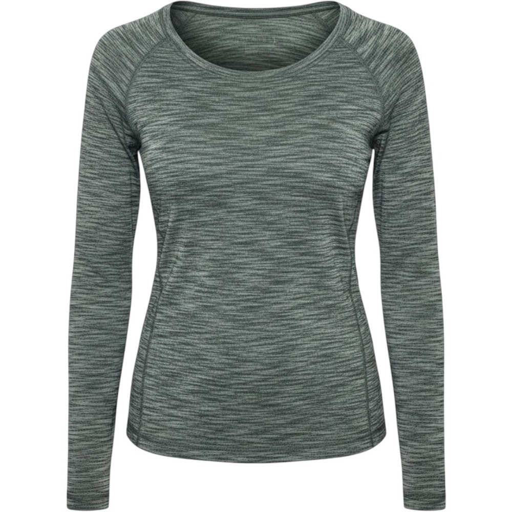 Lululemon Long Sleeve‎ Top Womens 10 Gray Heathered Crewneck Thumbholes Yoga